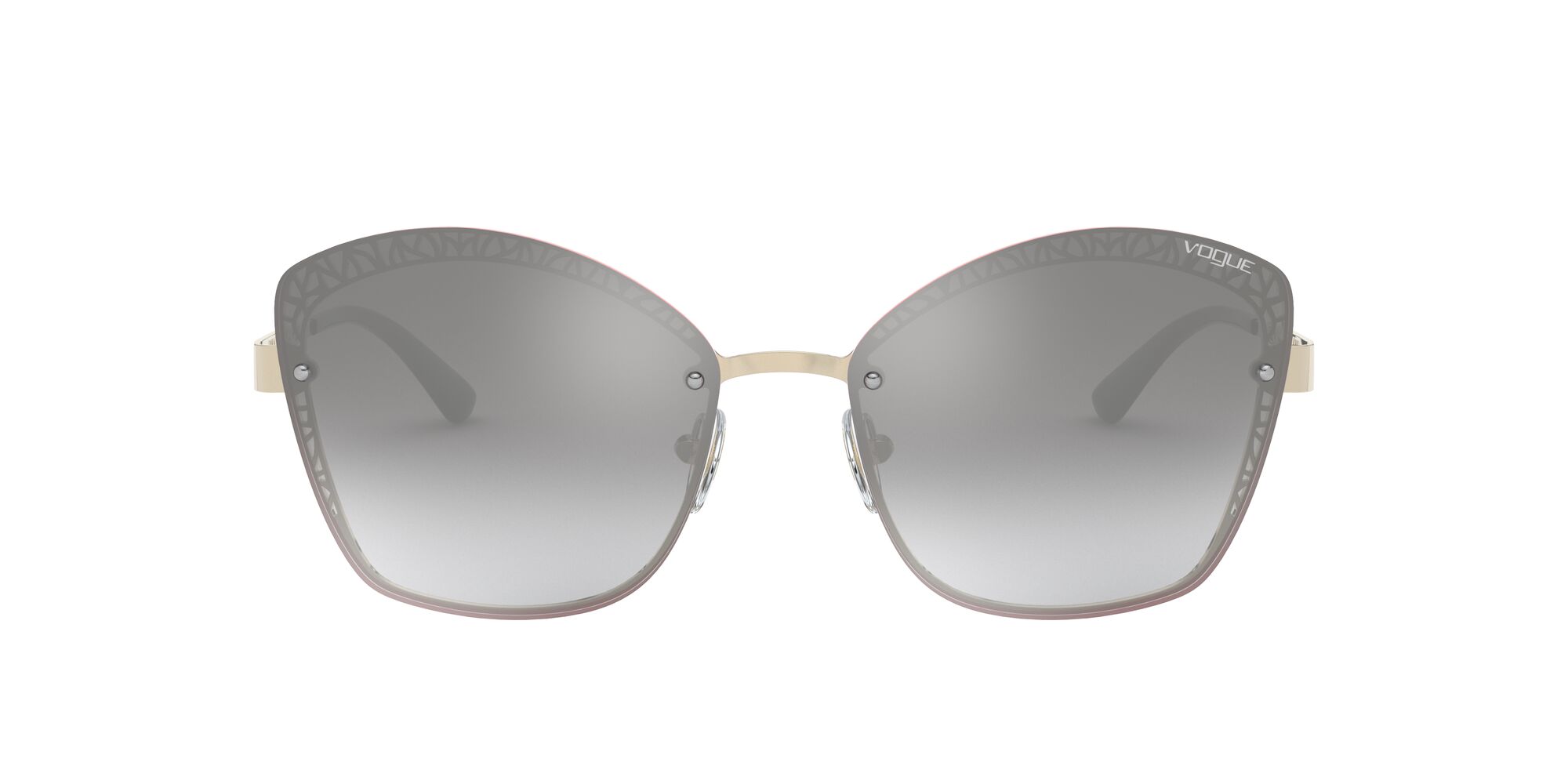 Foto 2 pulgar | Lente De Sol Vogue Light Grey Mirror Grad Silver