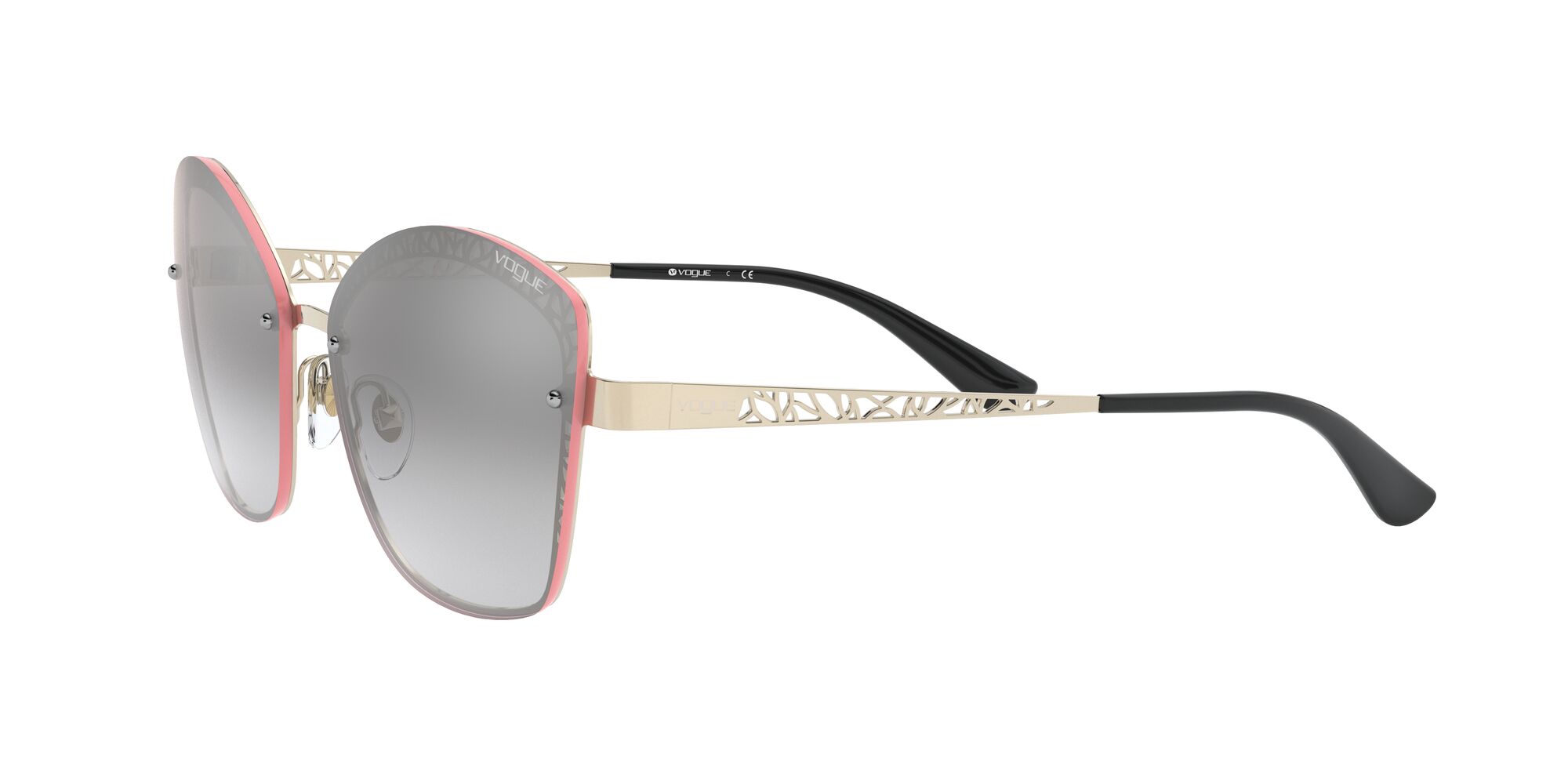 Foto 3 | Lente De Sol Vogue Light Grey Mirror Grad Silver