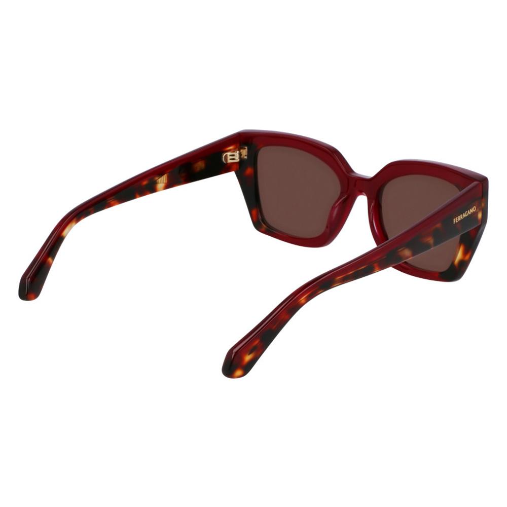Foto 7 pulgar | Lentes de Sol Ferragamo Sf2035s Rojo Havana