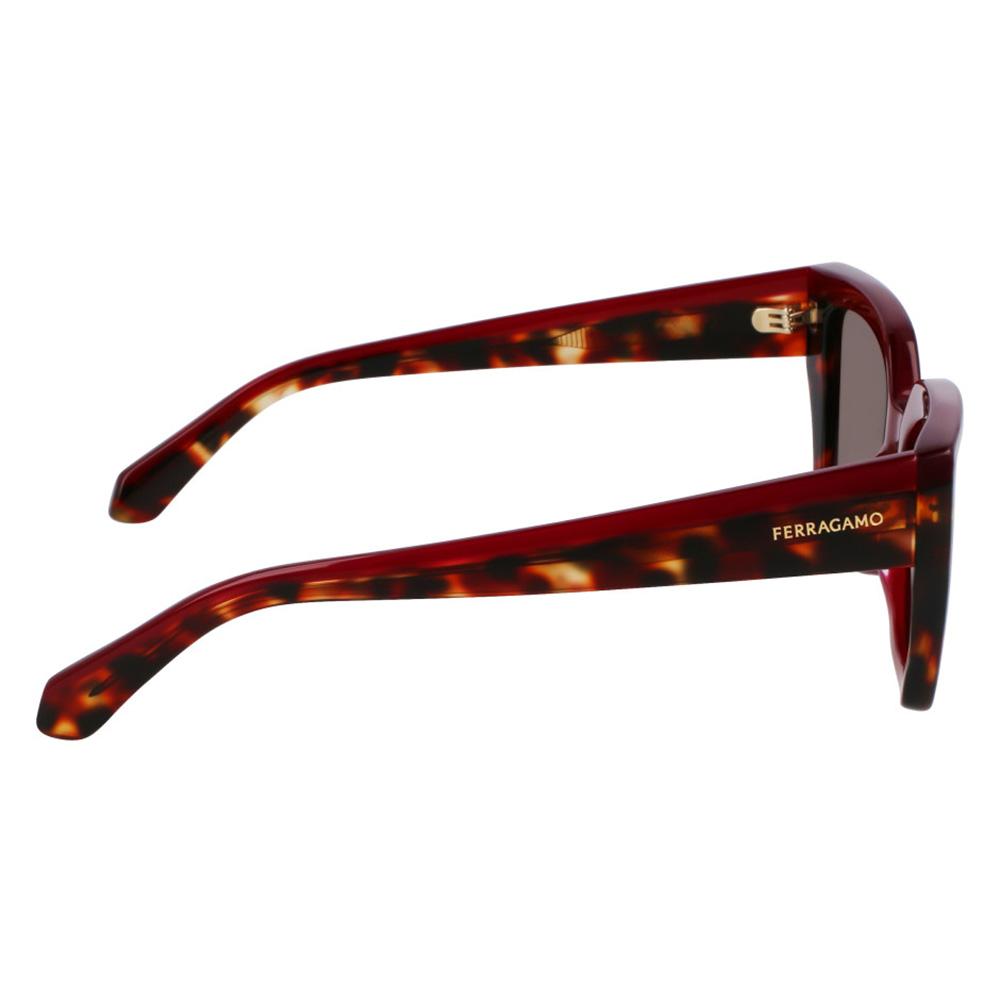Foto 8 pulgar | Lentes de Sol Ferragamo Sf2035s Rojo Havana