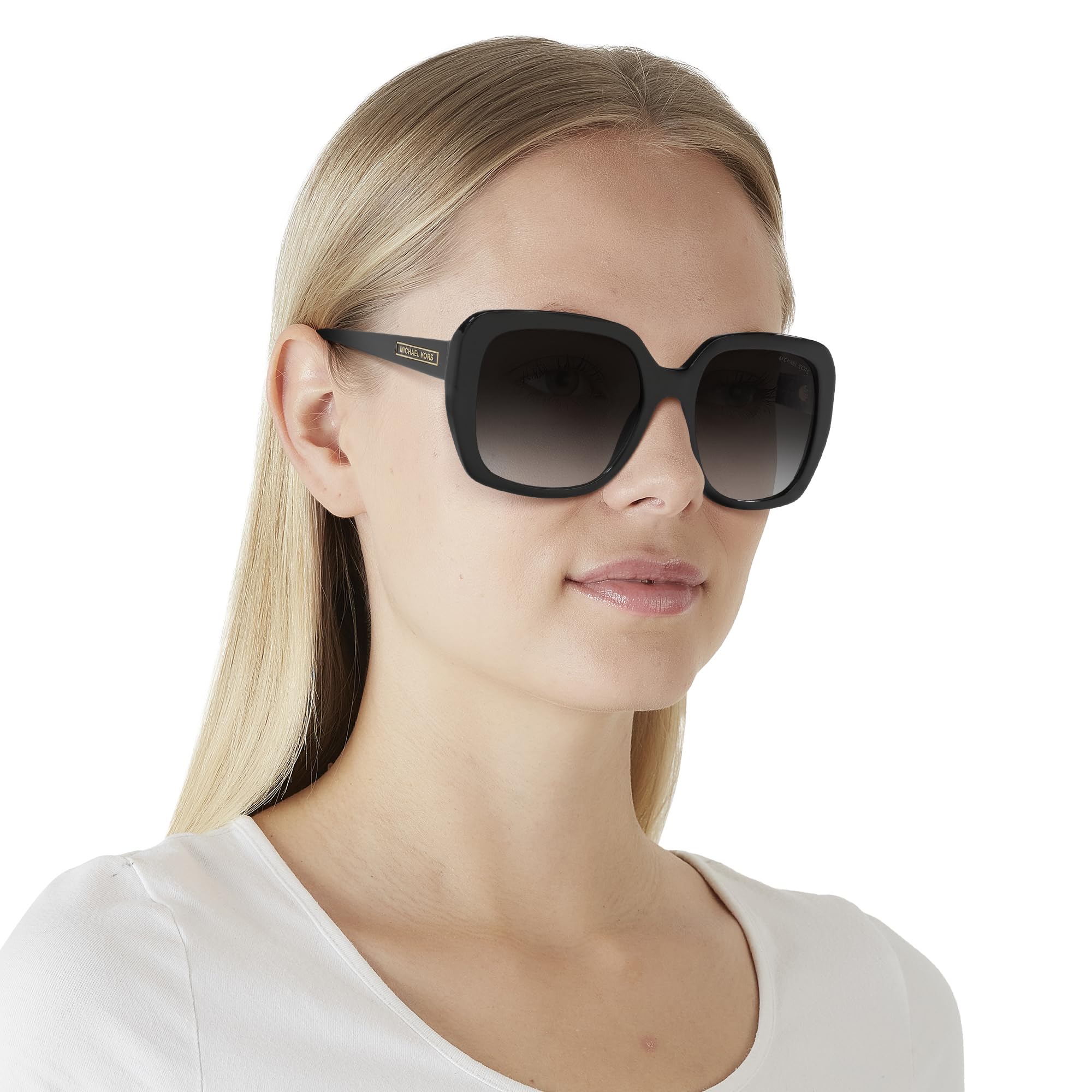 Foto 8 pulgar | Gafas De Sol Michael Kors Mk2140 Manhasset Square 56mm Negras - Venta Internacional.