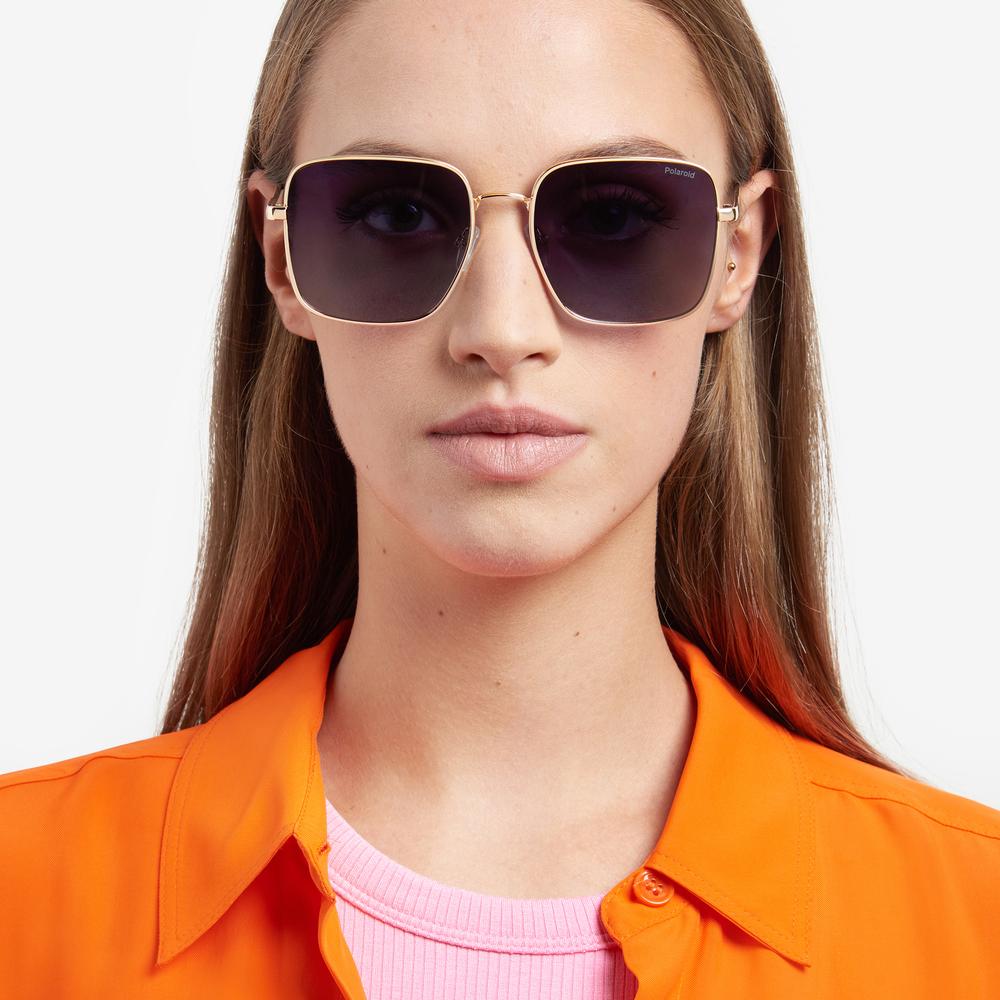 Foto 8 pulgar | Lentes Sol Polaroid Mujer Gold 205696j5g56wj