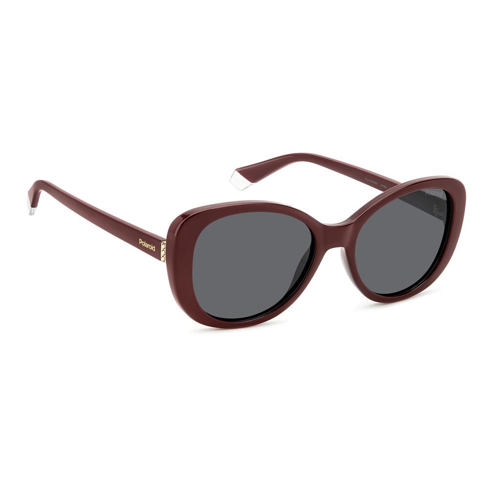Foto 3 pulgar | Lentes Sol Polaroid Mujer Burgundy 206354lhf55m9