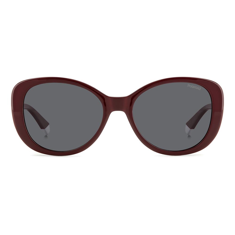 Foto 4 pulgar | Lentes Sol Polaroid Mujer Burgundy 206354lhf55m9