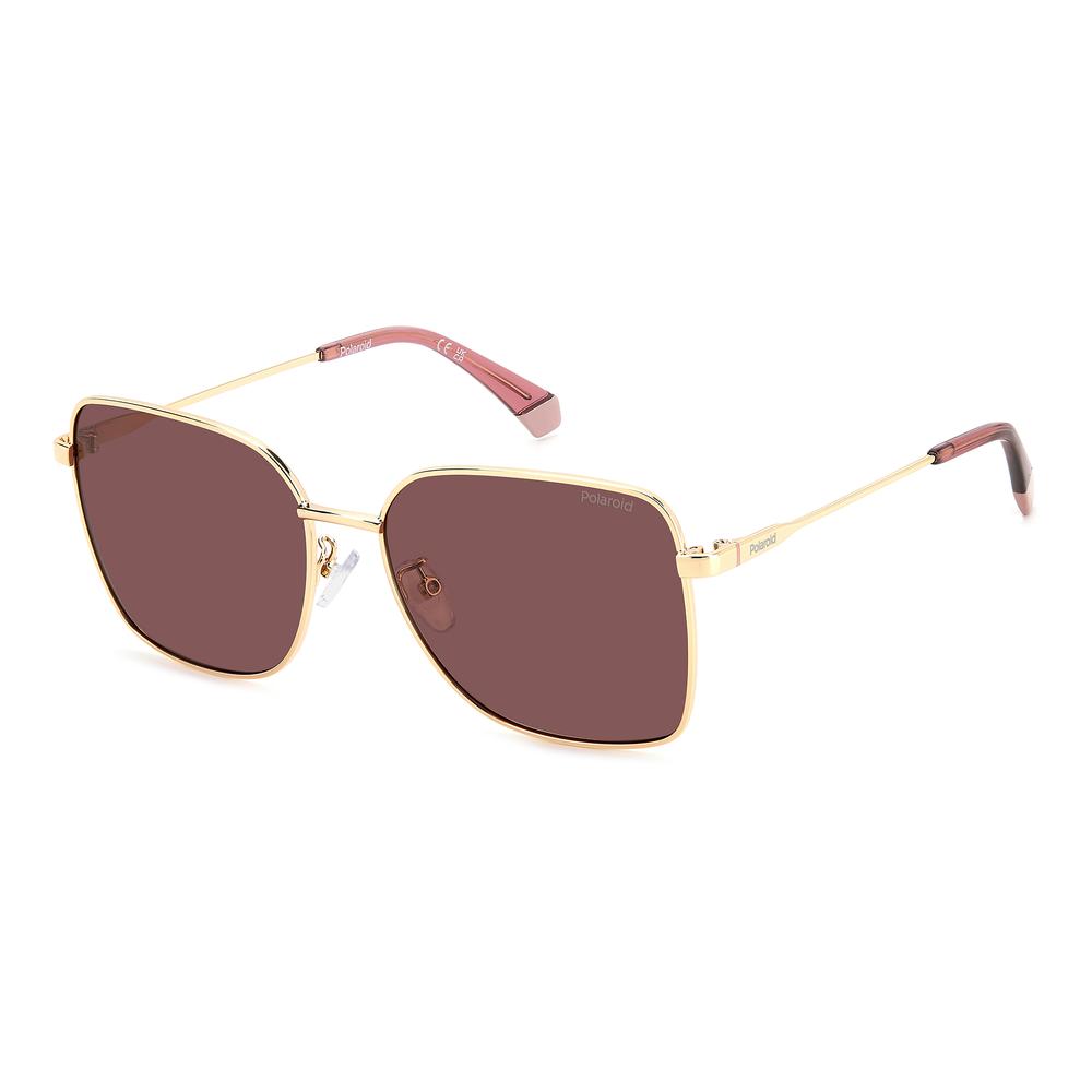 Foto 2 pulgar | Lentes Sol Polaroid Mujer Gold Burgundy 206409noa58kl