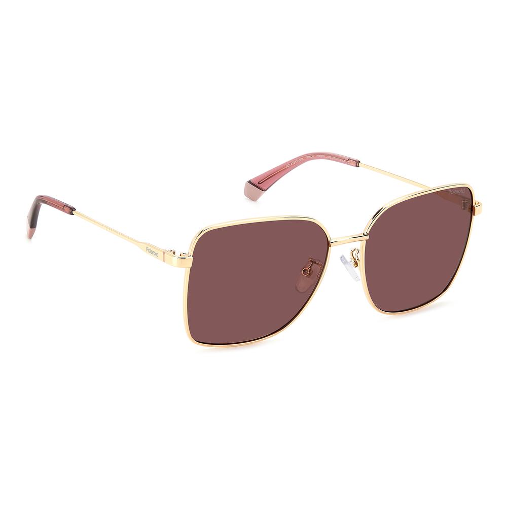Foto 3 pulgar | Lentes Sol Polaroid Mujer Gold Burgundy 206409noa58kl