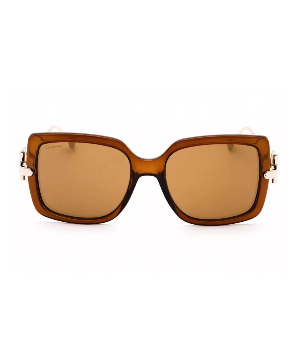 Foto 2 pulgar | Lentes de Sol Salvatore Ferragamo Sf913s Dorados para Mujer