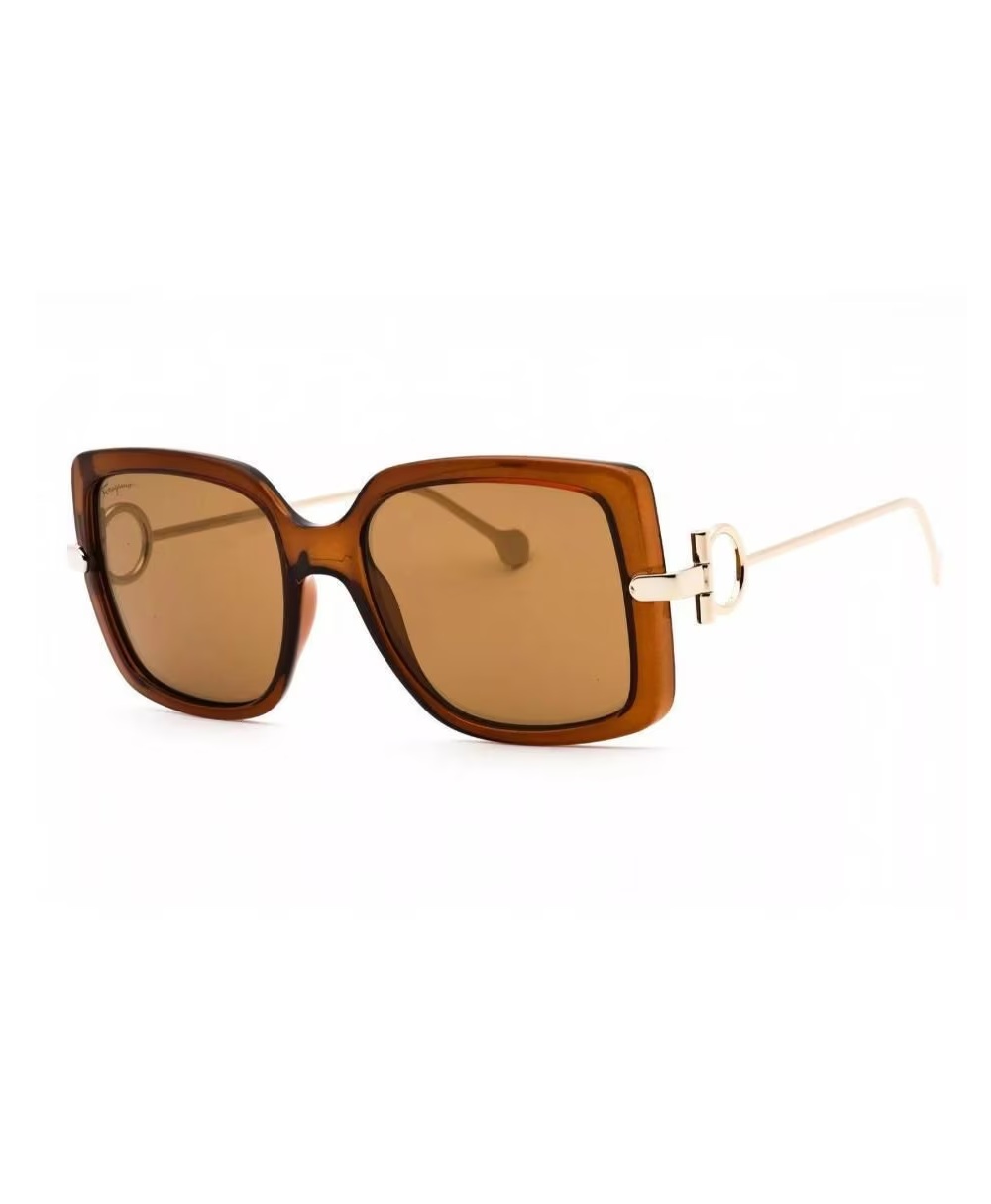 Foto 3 pulgar | Lentes de Sol Salvatore Ferragamo Sf913s Dorados para Mujer