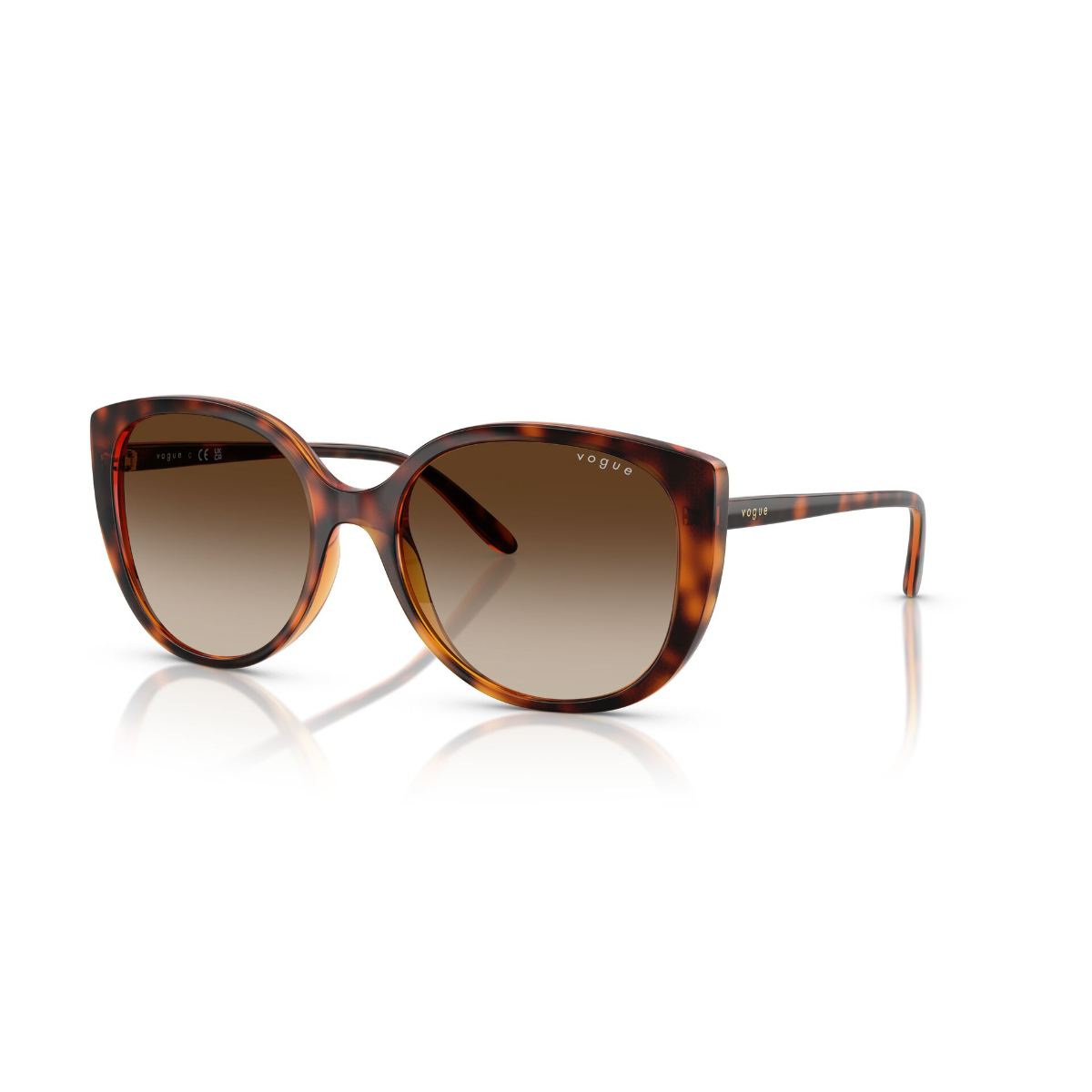 Foto 3 pulgar | Lentes De Sol Marrón Degradados Vogue Eyewear