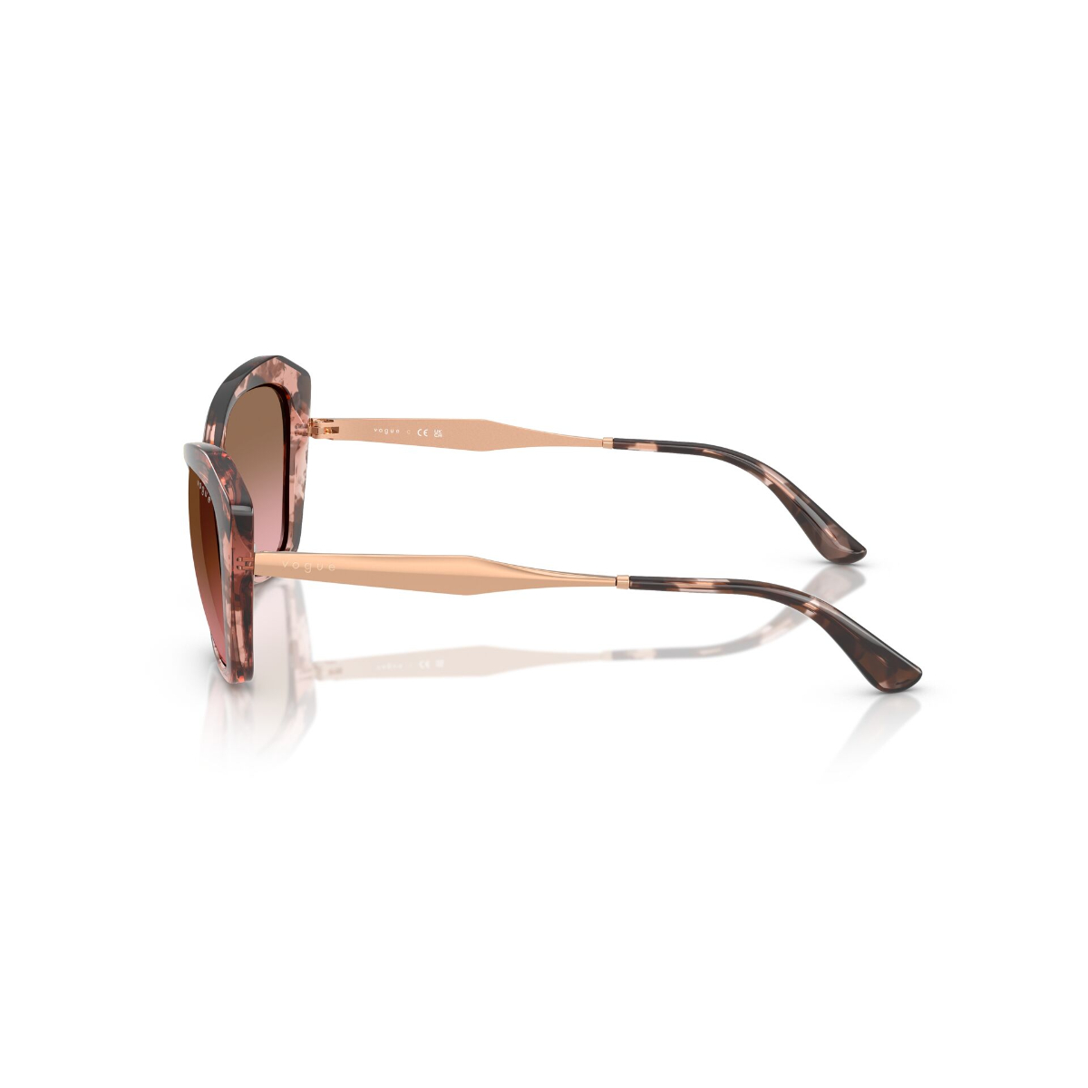 Foto 4 pulgar | Lentes De Sol Rosa A Marrón Degradados Vogue Eyewear