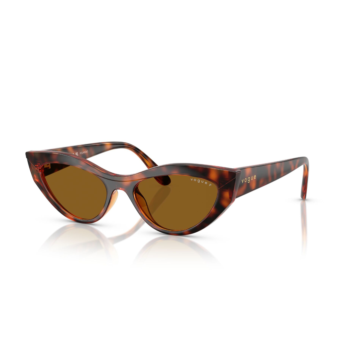 Foto 3 pulgar | Lentes De Sol Marrón Polarizados Vogue Eyewear