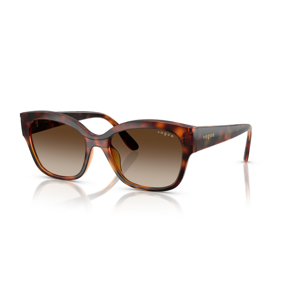 Foto 3 pulgar | Lentes De Sol Marrón Degradados Vogue Eyewear