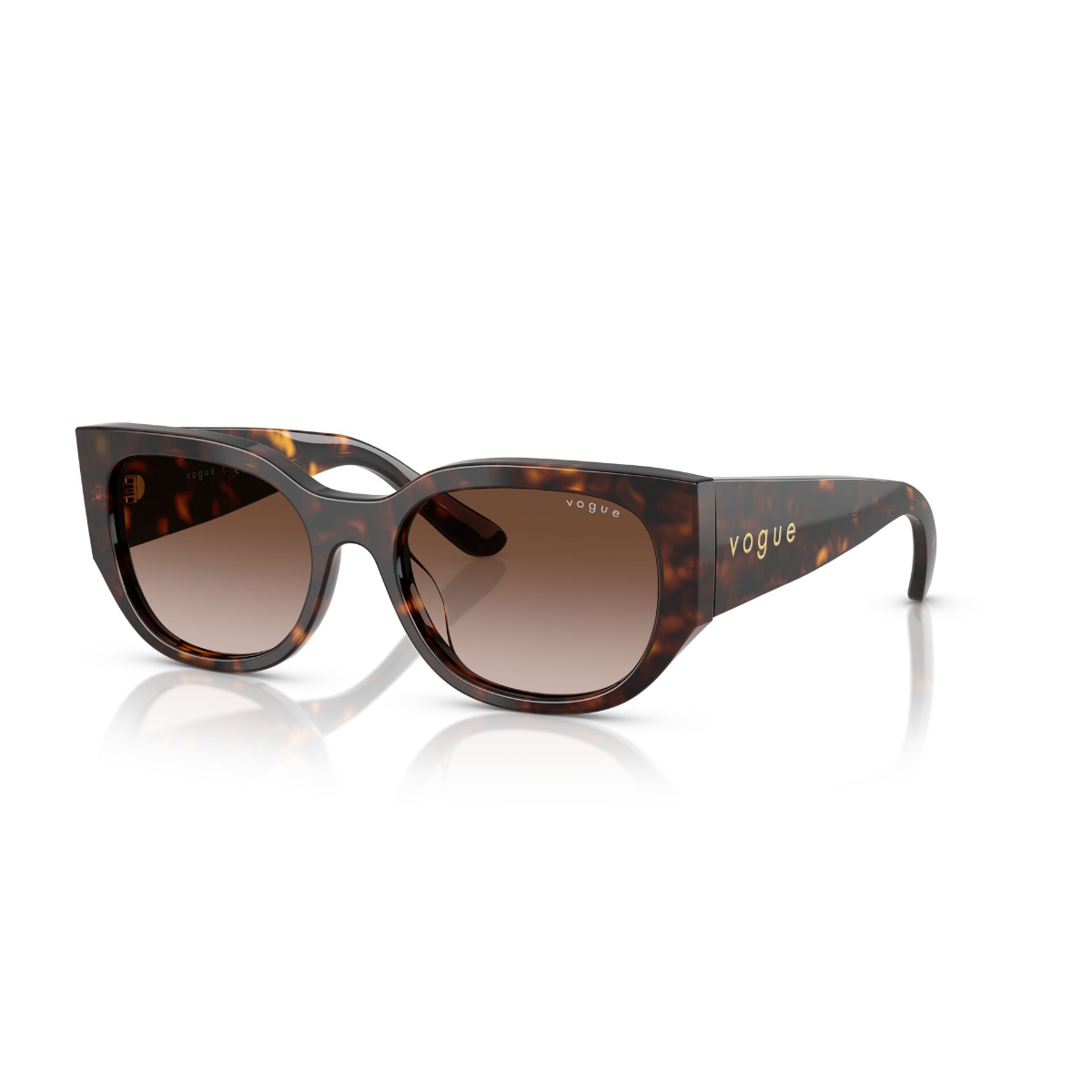 Foto 3 pulgar | Lentes De Sol Marrón Degradados Vogue Eyewear