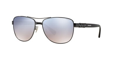Foto 2 | Lente De Sol Coach Hc7056q Color Azul Claro Degradado Plateado Forma Piloto Para Mujer