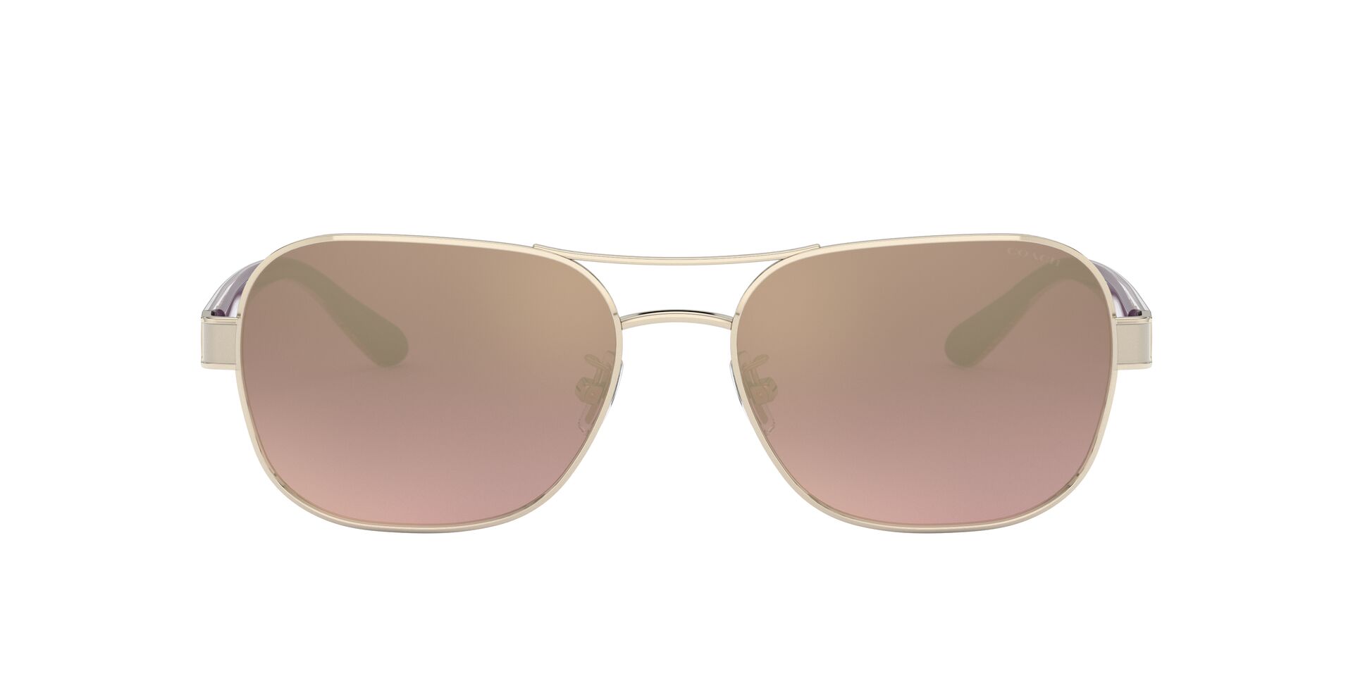 Foto 2 pulgar | Lente De Sol Coach Hc7116 Color Rosa Claro Degradado Espejeado Forma Piloto Para Mujer