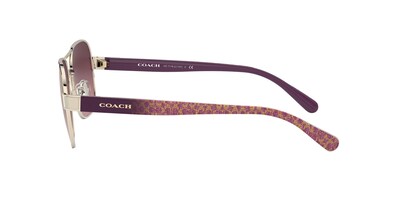 Foto 4 | Lente De Sol Coach Hc7116 Color Rosa Claro Degradado Espejeado Forma Piloto Para Mujer