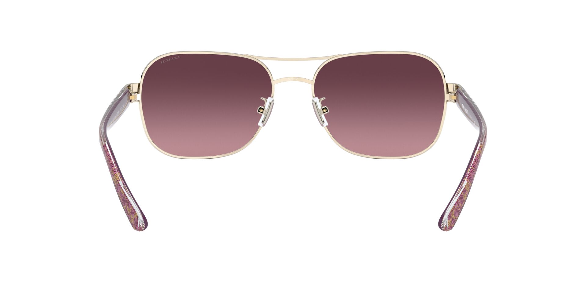 Foto 7 pulgar | Lente De Sol Coach Hc7116 Color Rosa Claro Degradado Espejeado Forma Piloto Para Mujer