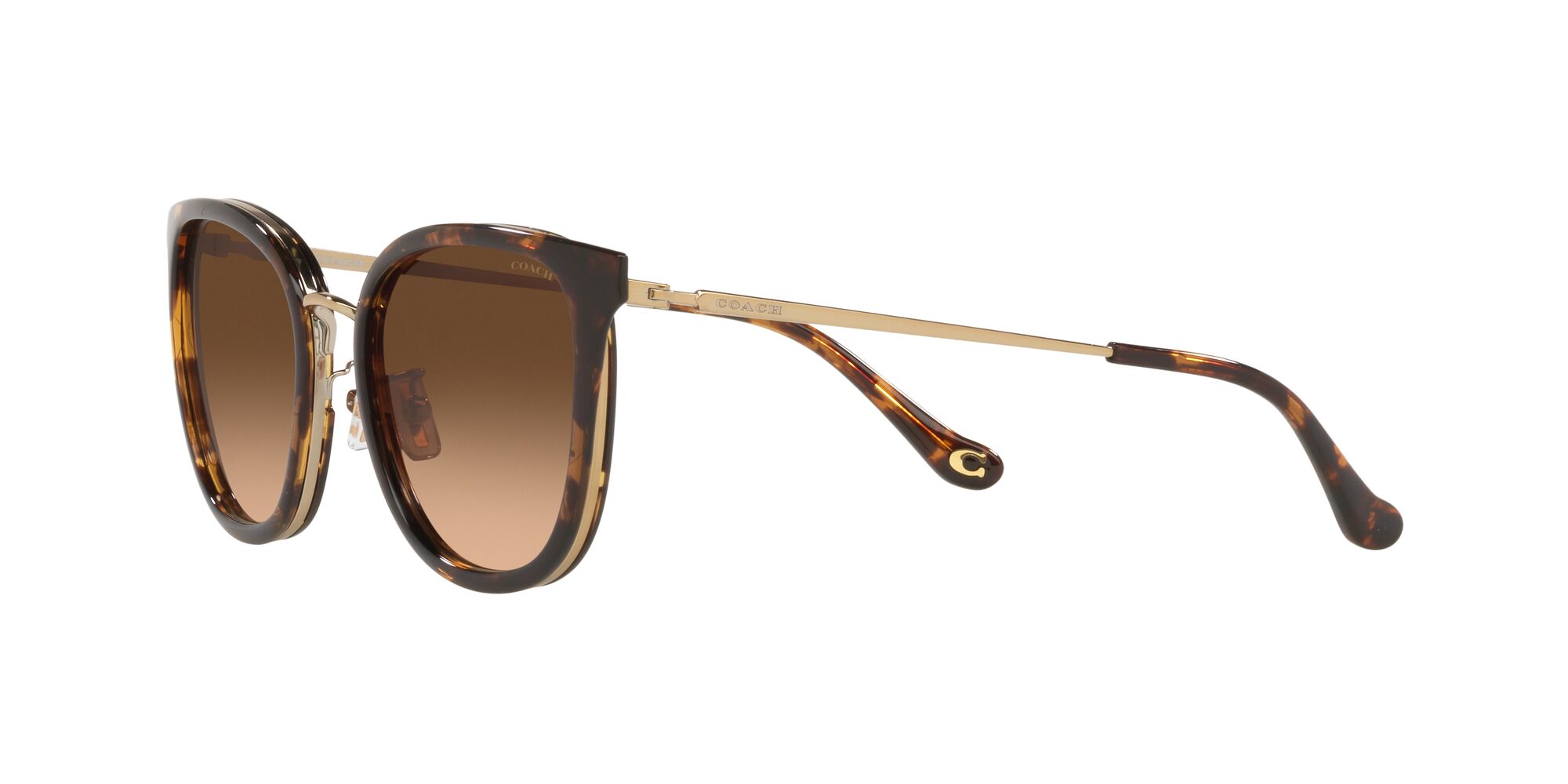 Foto 4 pulgar | Lente De Sol Coach Hc7135 Color Café Degradado Forma Cuadrada Para Mujer