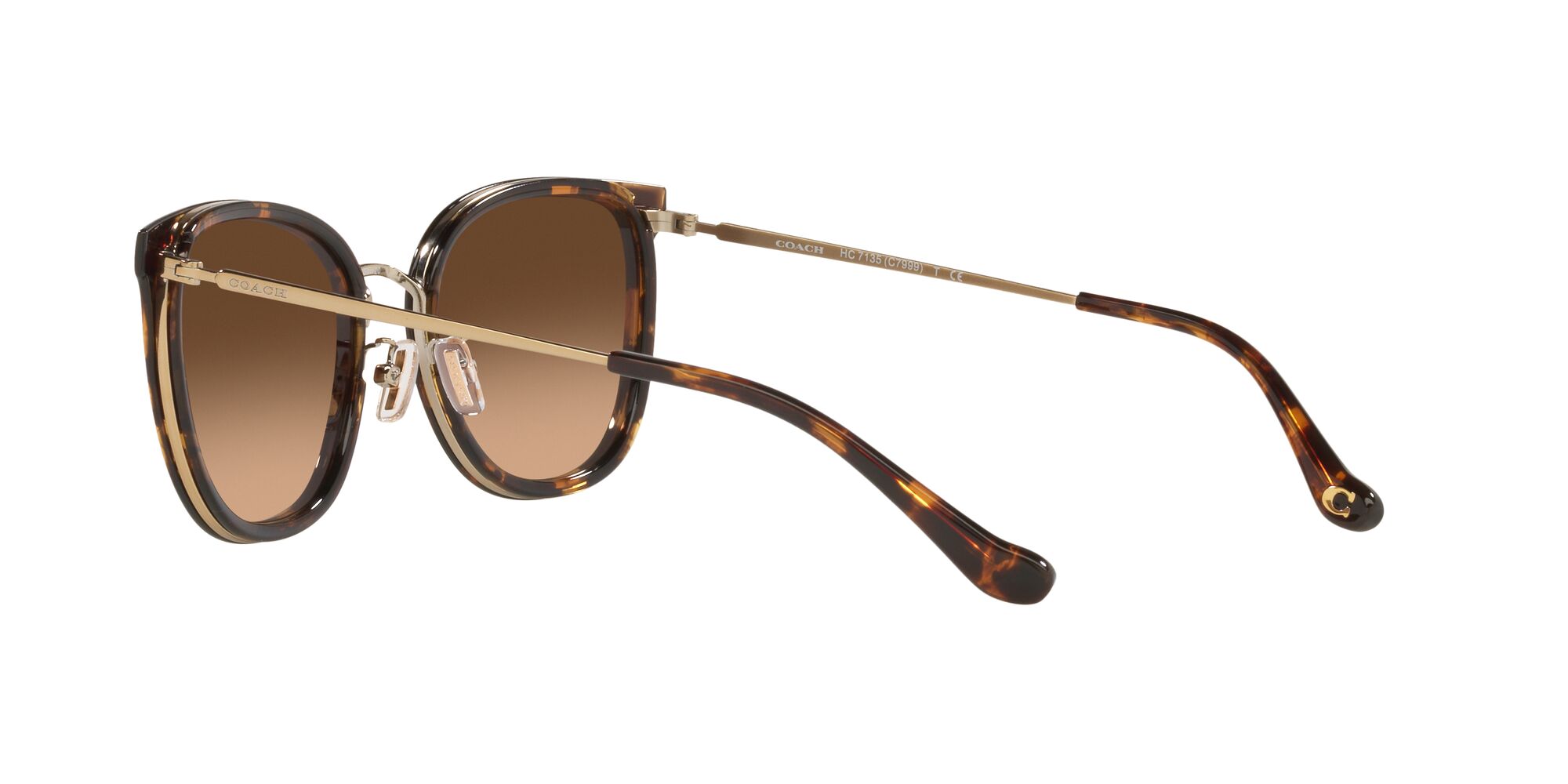 Foto 6 pulgar | Lente De Sol Coach Hc7135 Color Café Degradado Forma Cuadrada Para Mujer