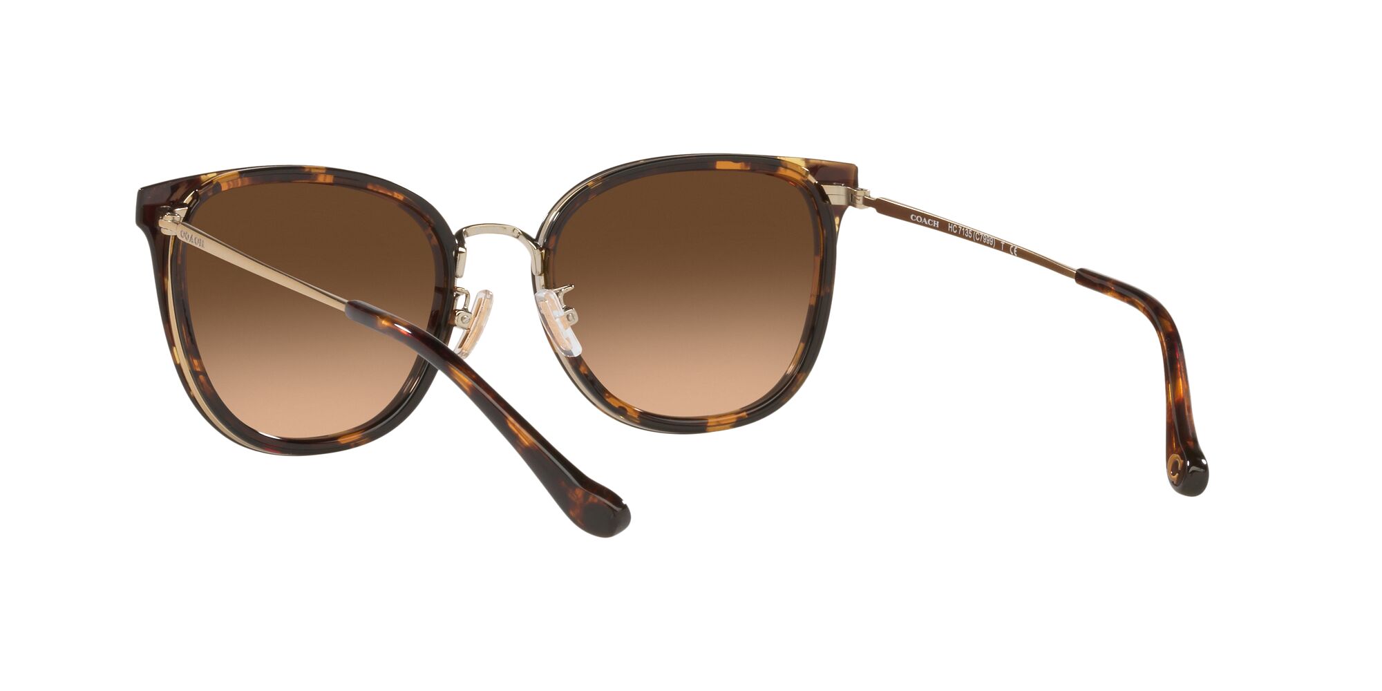 Foto 7 pulgar | Lente De Sol Coach Hc7135 Color Café Degradado Forma Cuadrada Para Mujer