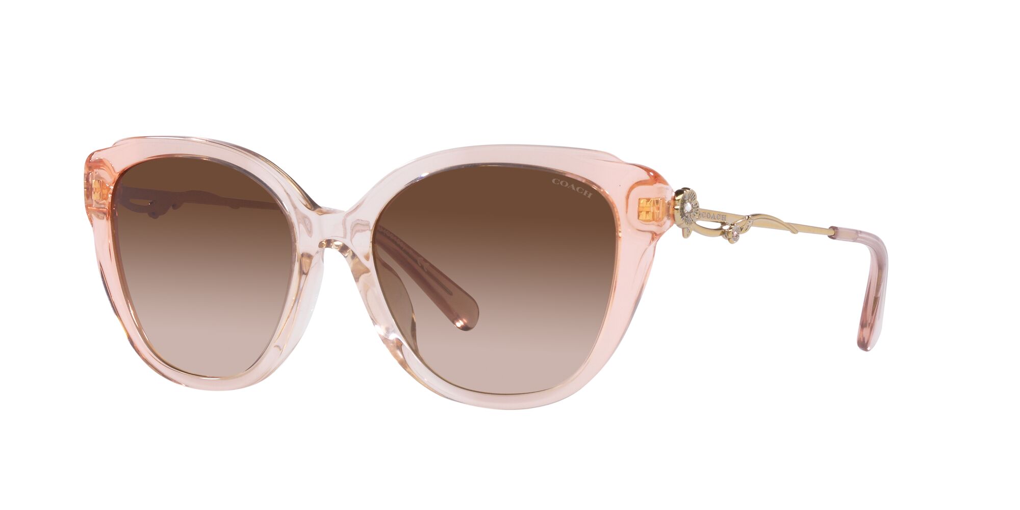 Foto 2 | Lente De Sol Coach Hc8347bu Color Café Degradado Forma Cuadrada Para Mujer
