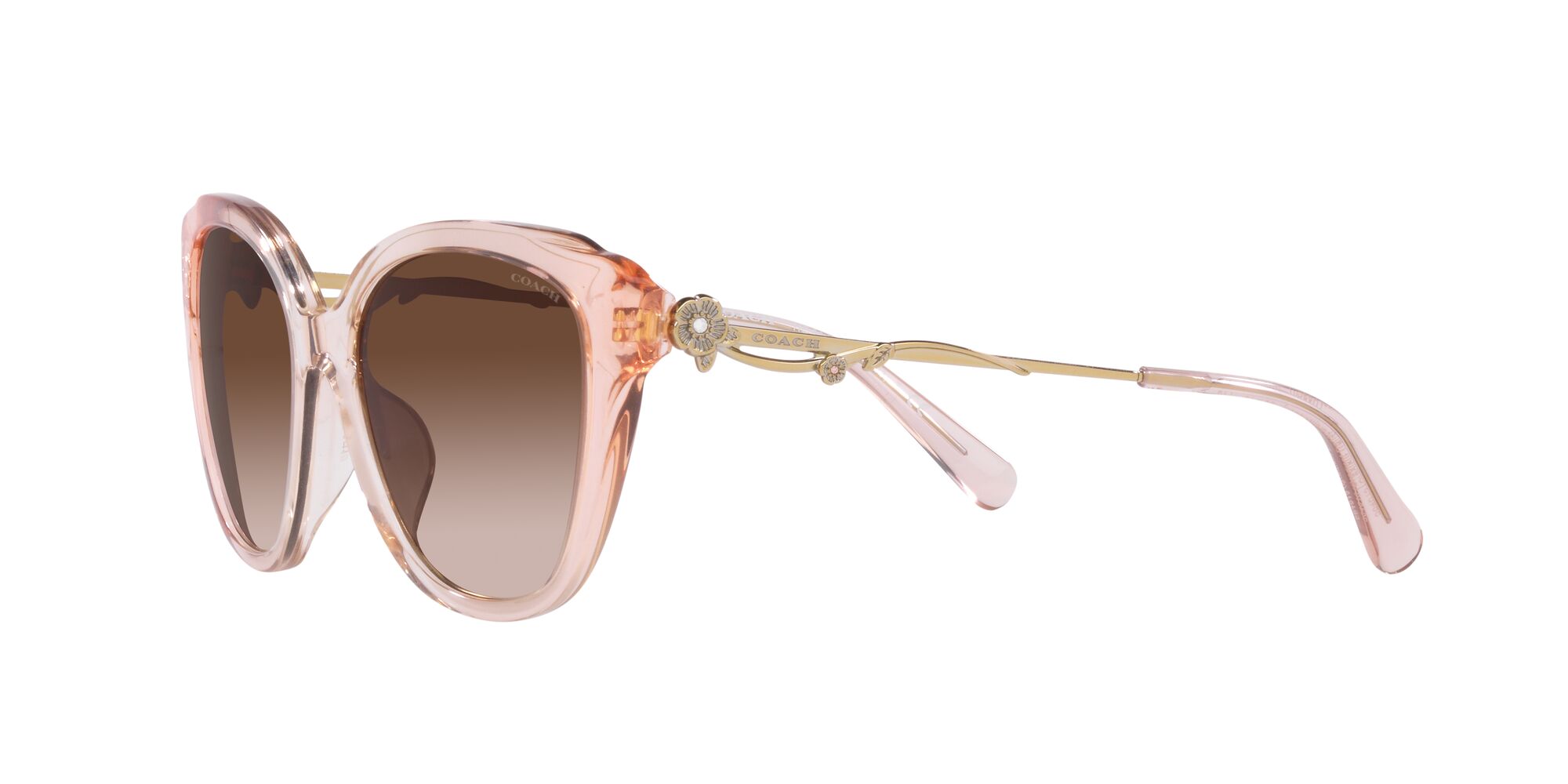 Foto 4 pulgar | Lente De Sol Coach Hc8347bu Color Café Degradado Forma Cuadrada Para Mujer