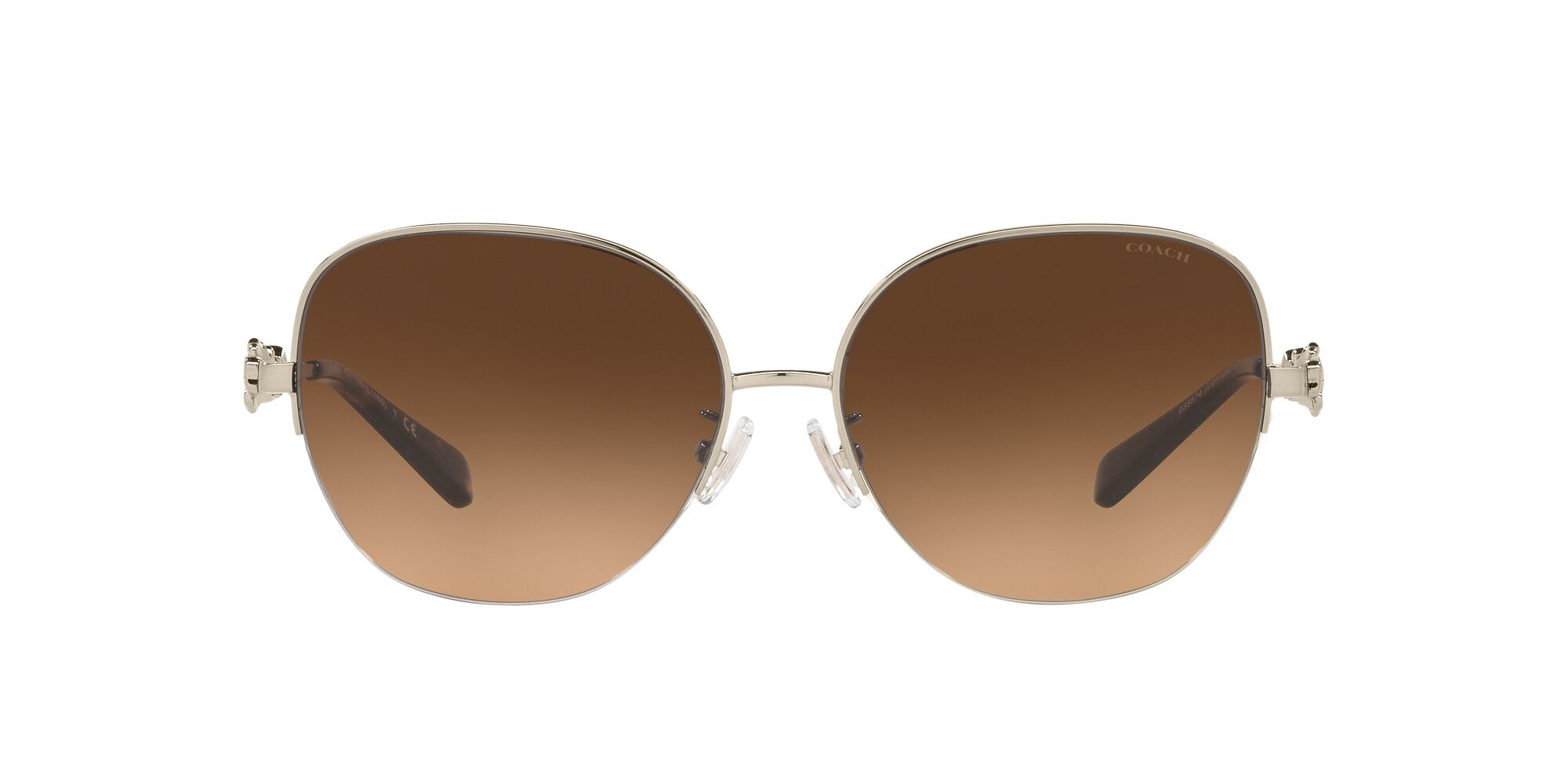 Foto 2 pulgar | Lente De Sol Coach Hc7118b Color Café Oscuro Degradado Forma Piloto Para Mujer
