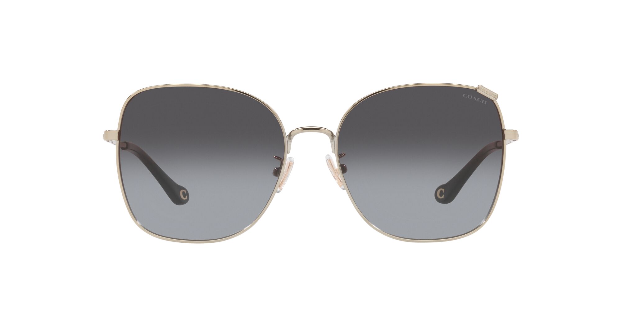 Foto 2 pulgar | Lente De Sol Coach Hc7133 Color Gris Degradado Forma Cuadrada Para Mujer