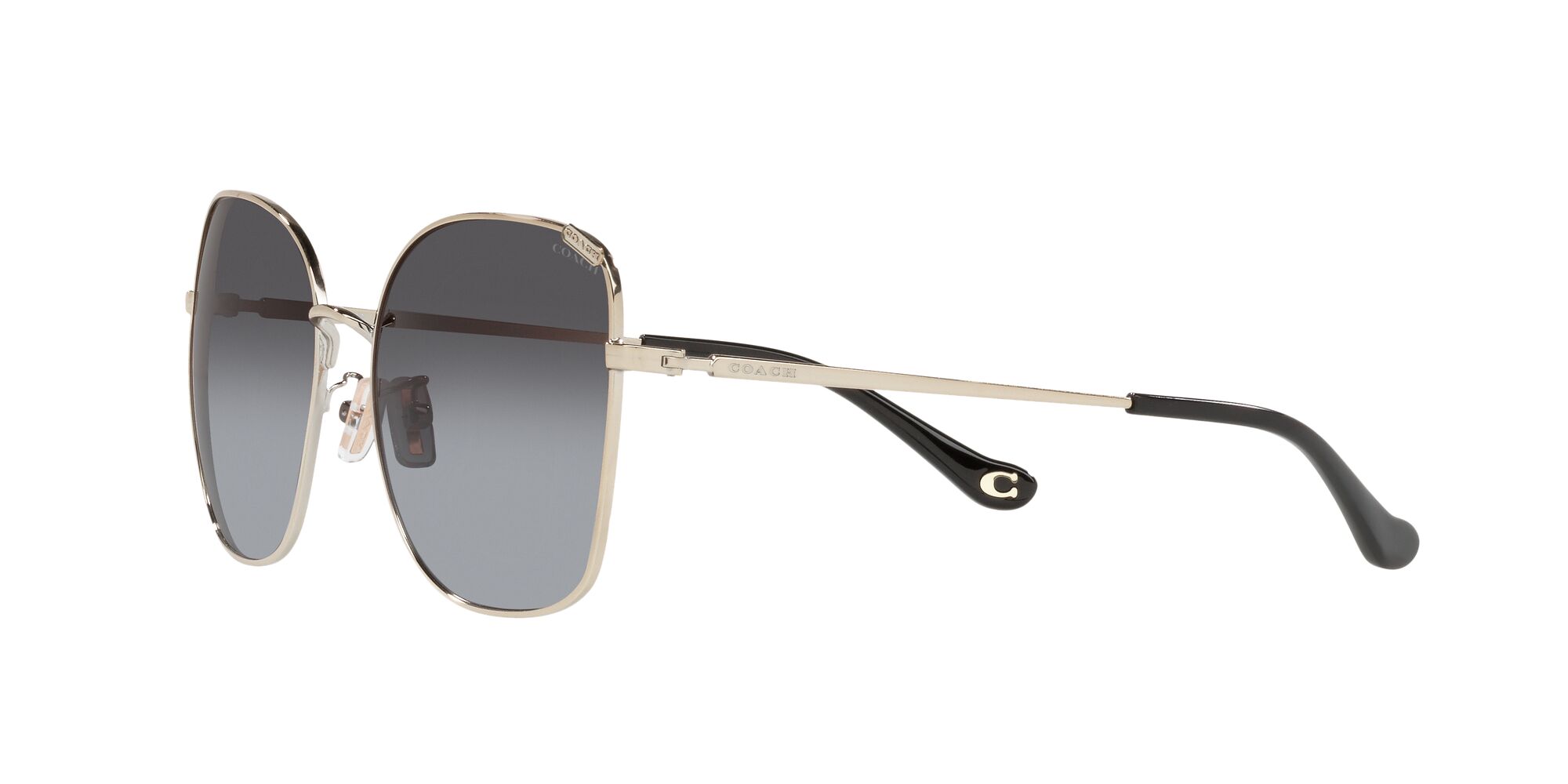 Foto 4 pulgar | Lente De Sol Coach Hc7133 Color Gris Degradado Forma Cuadrada Para Mujer