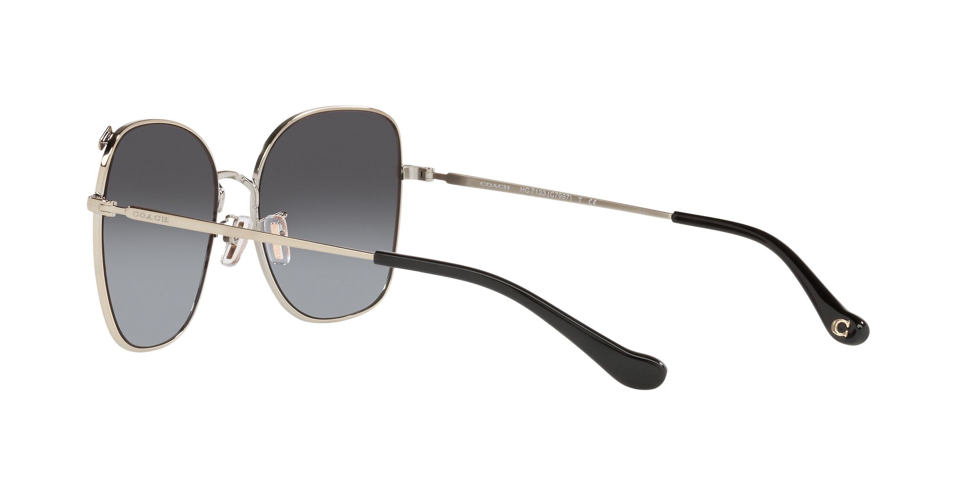 Foto 6 pulgar | Lente De Sol Coach Hc7133 Color Gris Degradado Forma Cuadrada Para Mujer