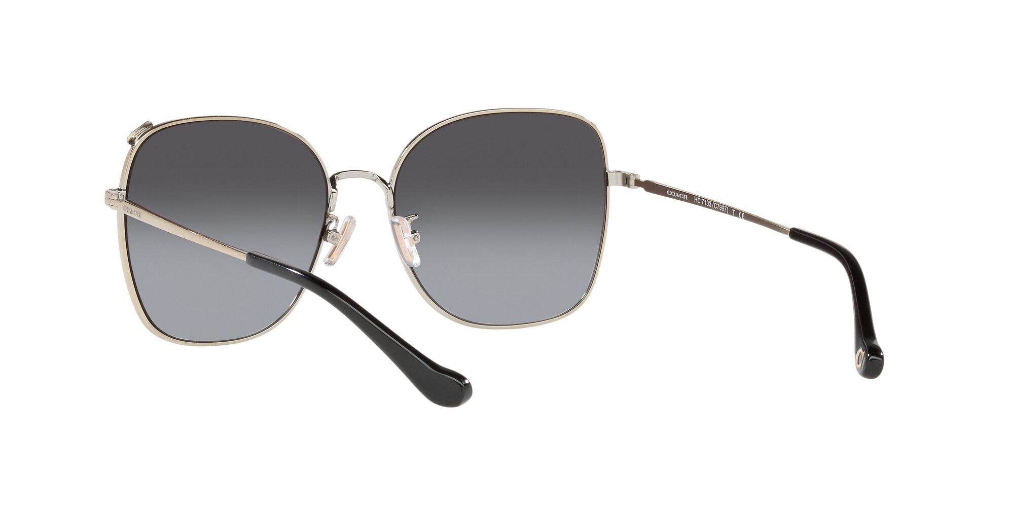 Foto 7 pulgar | Lente De Sol Coach Hc7133 Color Gris Degradado Forma Cuadrada Para Mujer