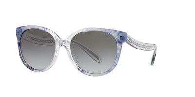 Foto 2 | Lente De Sol Coach Hc8321 Color Gris Degradado Forma Redonda Para Mujer
