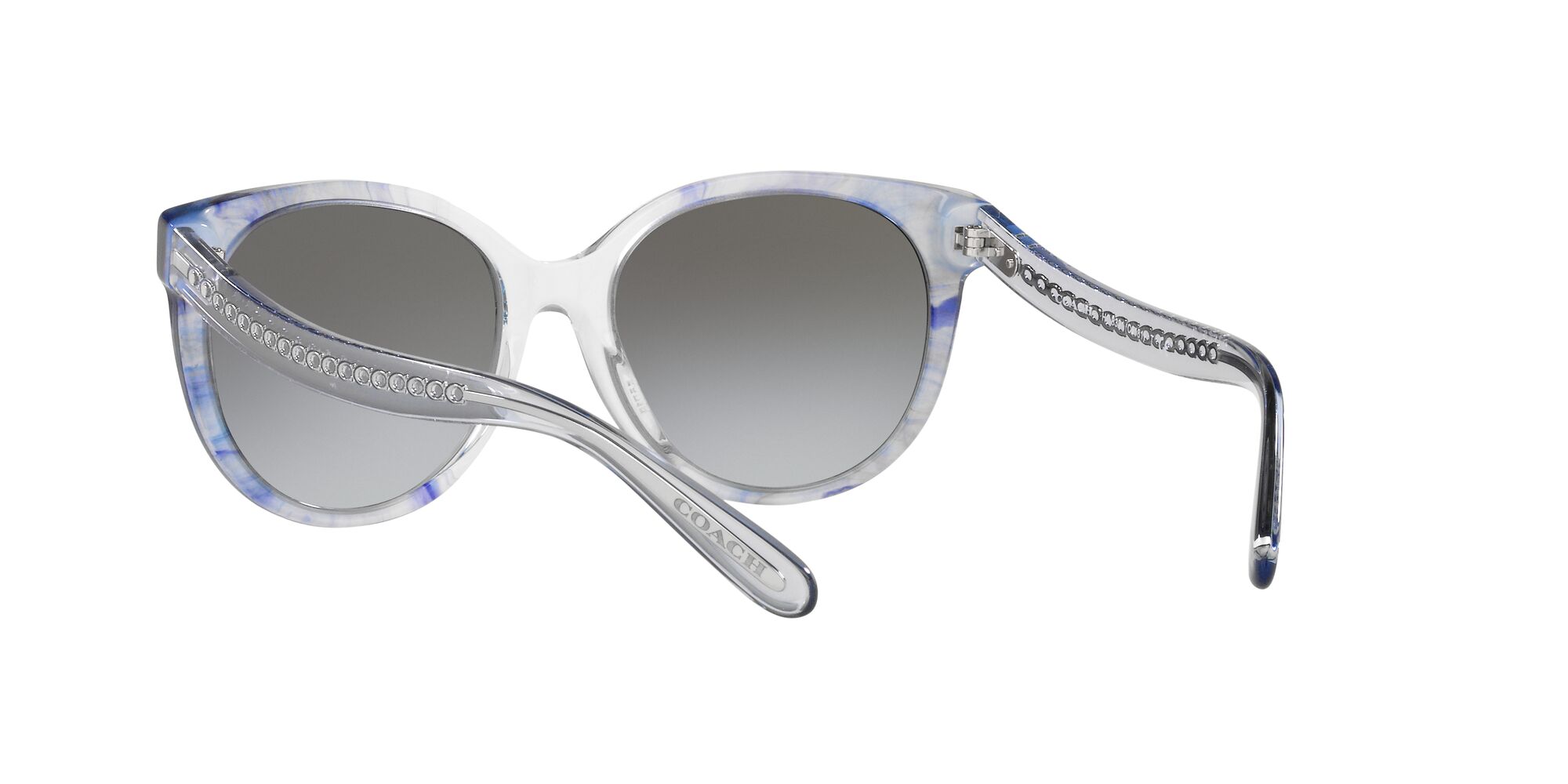 Foto 7 pulgar | Lente De Sol Coach Hc8321 Color Gris Degradado Forma Redonda Para Mujer