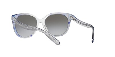 Foto 6 | Lente De Sol Coach Hc8321 Color Gris Degradado Forma Redonda Para Mujer