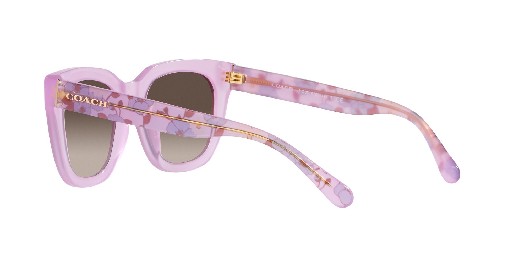Foto 6 pulgar | Lente De Sol Coach Hc8318 Color Café Degradado Forma Cuadrada Para Mujer