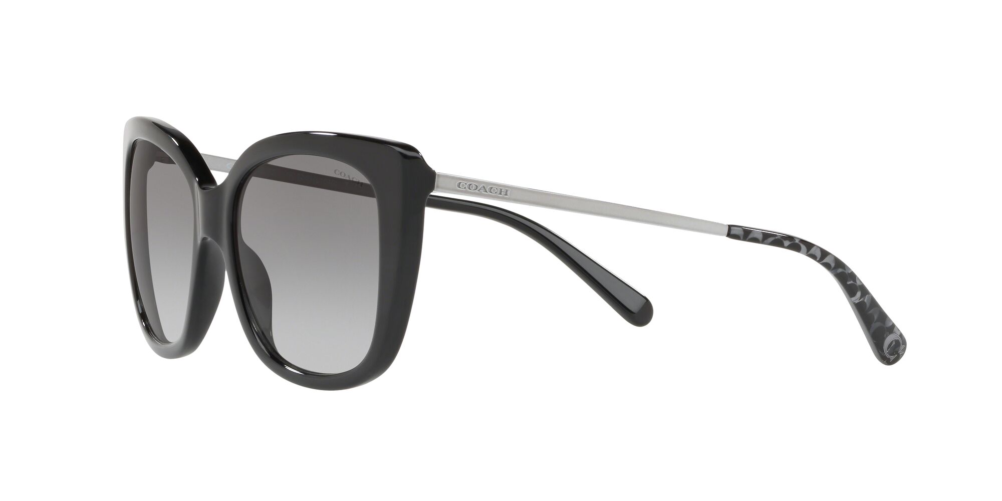 Foto 4 pulgar | Lente De Sol Coach Hc8246 Color Gris Claro Degradado Forma Cuadrada Para Mujer