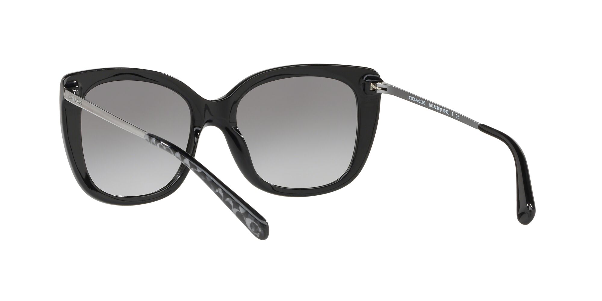 Foto 7 pulgar | Lente De Sol Coach Hc8246 Color Gris Claro Degradado Forma Cuadrada Para Mujer