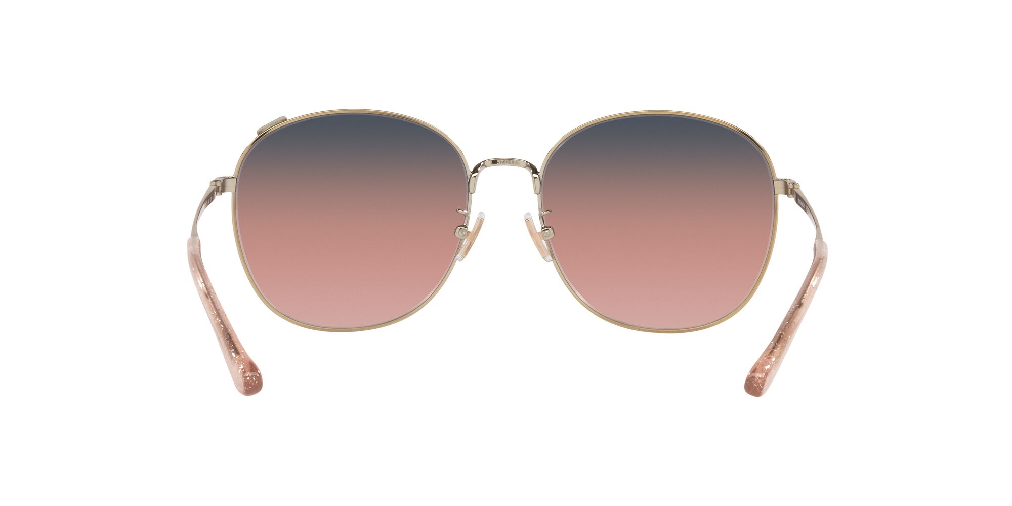 Foto 8 pulgar | Lente De Sol Coach Hc7134 Color Morado Degradado Rosa Forma Redonda Para Mujer