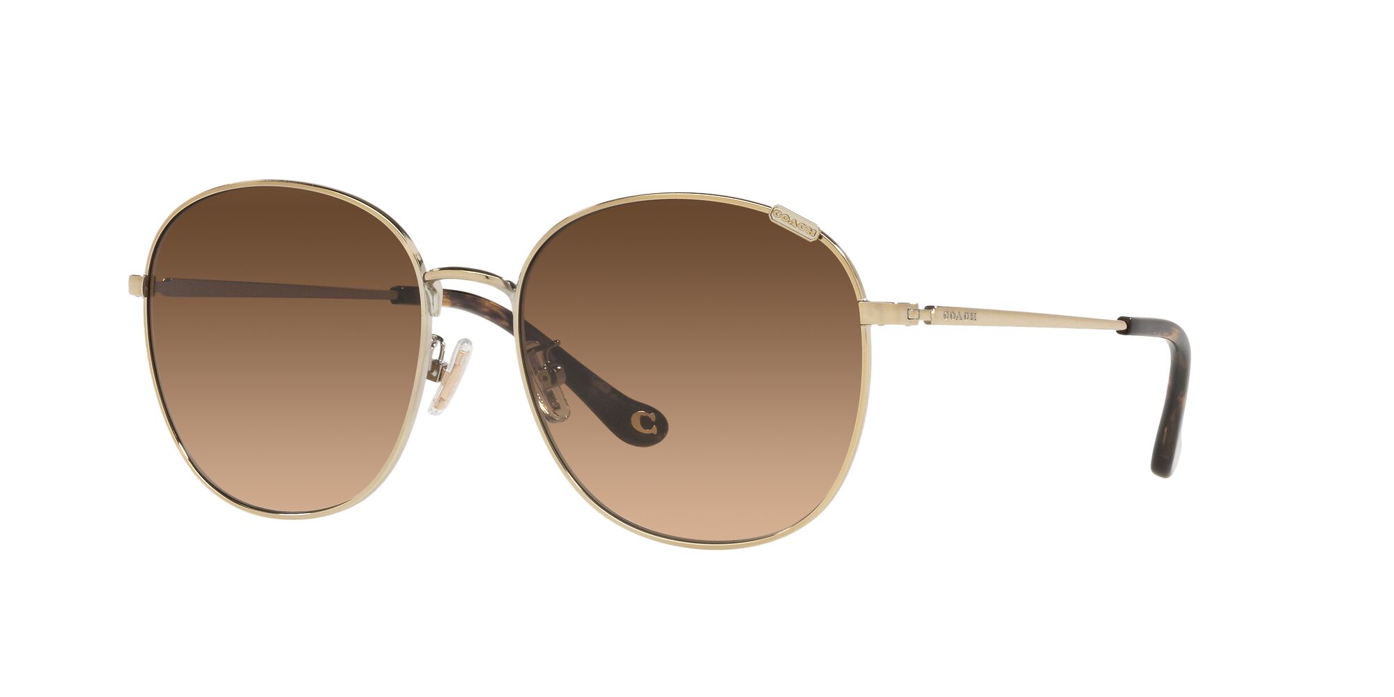 Foto 2 | Lente De Sol Coach Hc7134 Color Café Degradado Forma Redonda Para Mujer