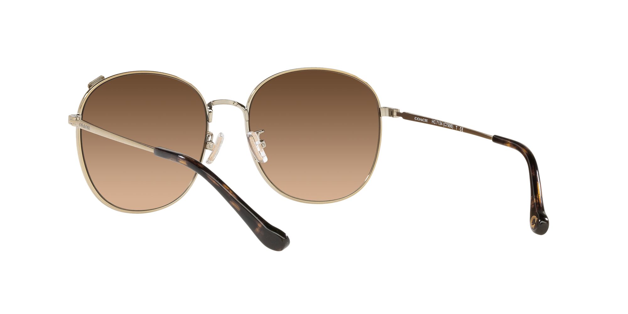 Foto 7 pulgar | Lente De Sol Coach Hc7134 Color Café Degradado Forma Redonda Para Mujer