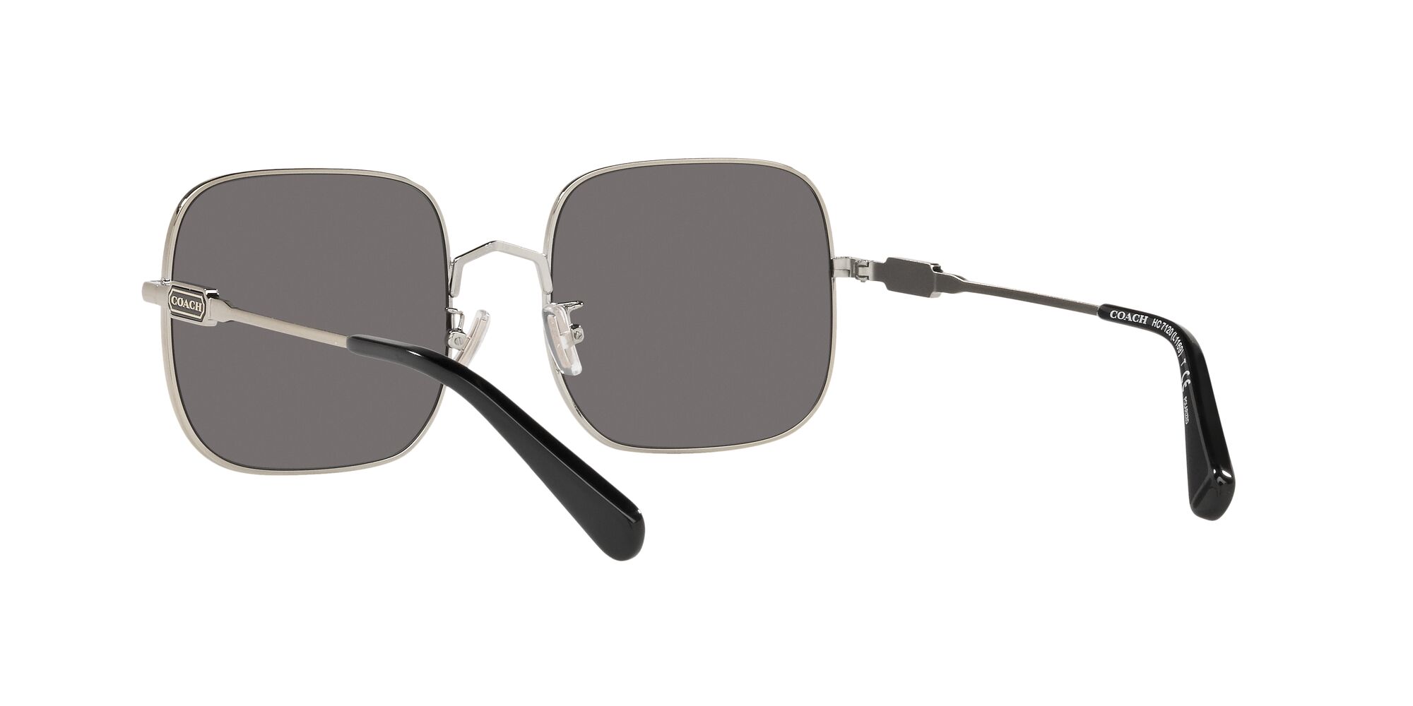 Foto 7 pulgar | Lente De Sol Coach Hc7120 Color Gris Sólido Forma Cuadrada Para Mujer Polarizado