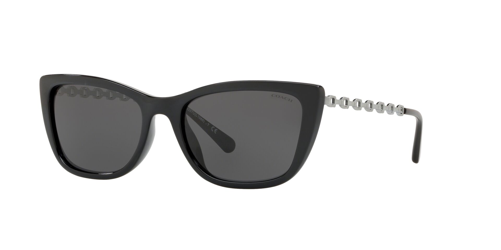 Foto 3 pulgar | Lente De Sol Coach Hc8257u Color Gris Oscuro Forma Cat Eye Para Mujer