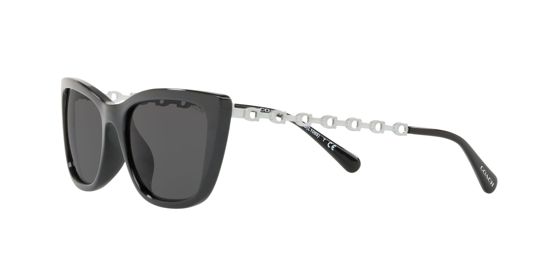 Foto 4 pulgar | Lente De Sol Coach Hc8257u Color Gris Oscuro Forma Cat Eye Para Mujer