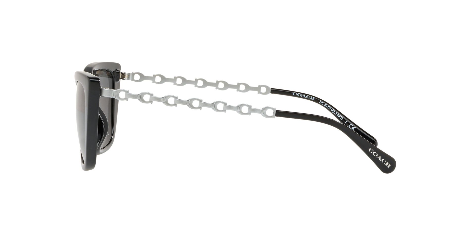 Foto 5 pulgar | Lente De Sol Coach Hc8257u Color Gris Oscuro Forma Cat Eye Para Mujer