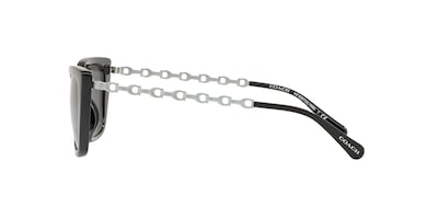 Foto 4 | Lente De Sol Coach Hc8257u Color Gris Oscuro Forma Cat Eye Para Mujer