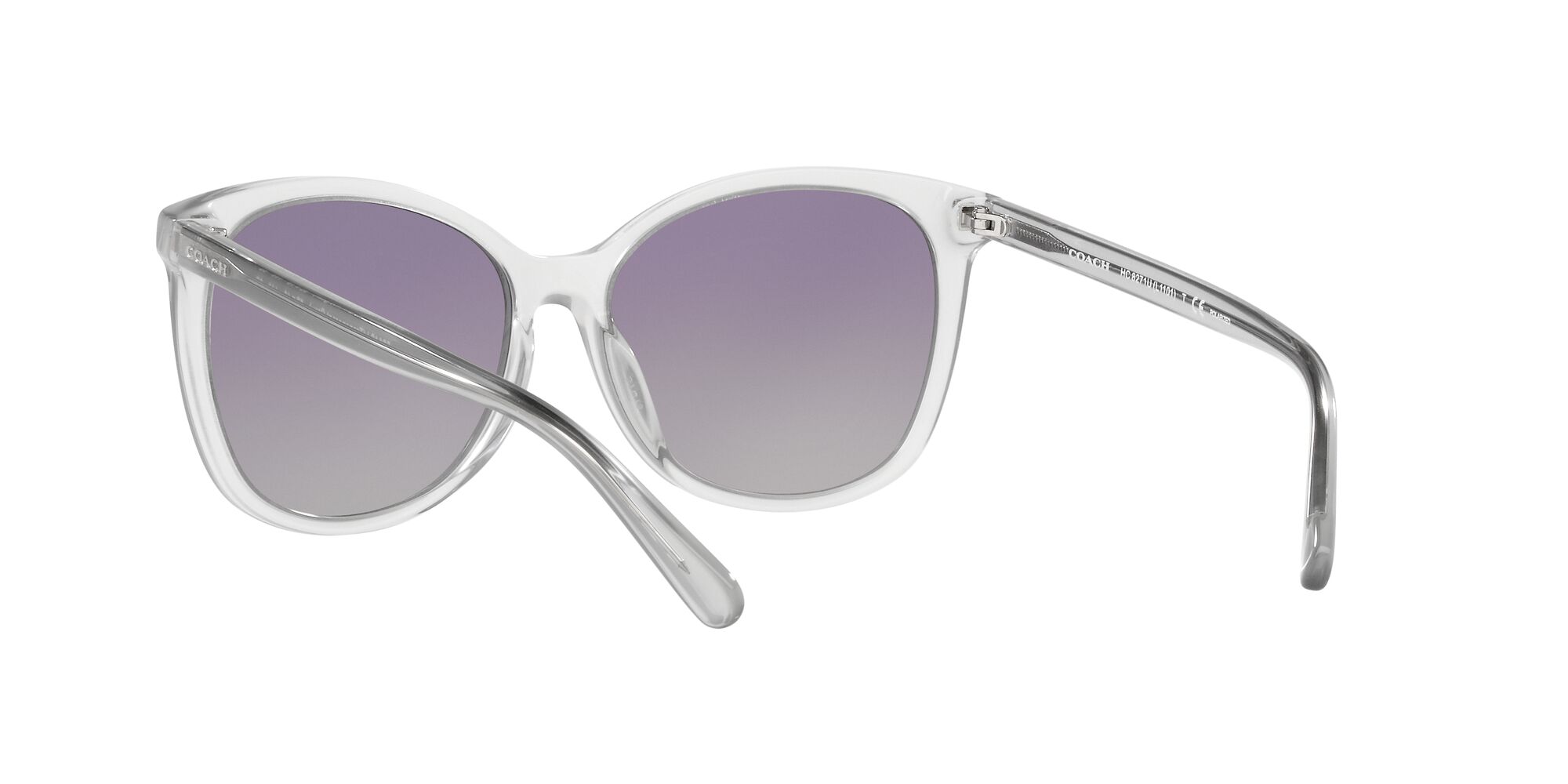 Foto 7 pulgar | Lente De Sol Coach Hc8271u Color Morado Degradado Forma Cuadrada Para Mujer Polarizado