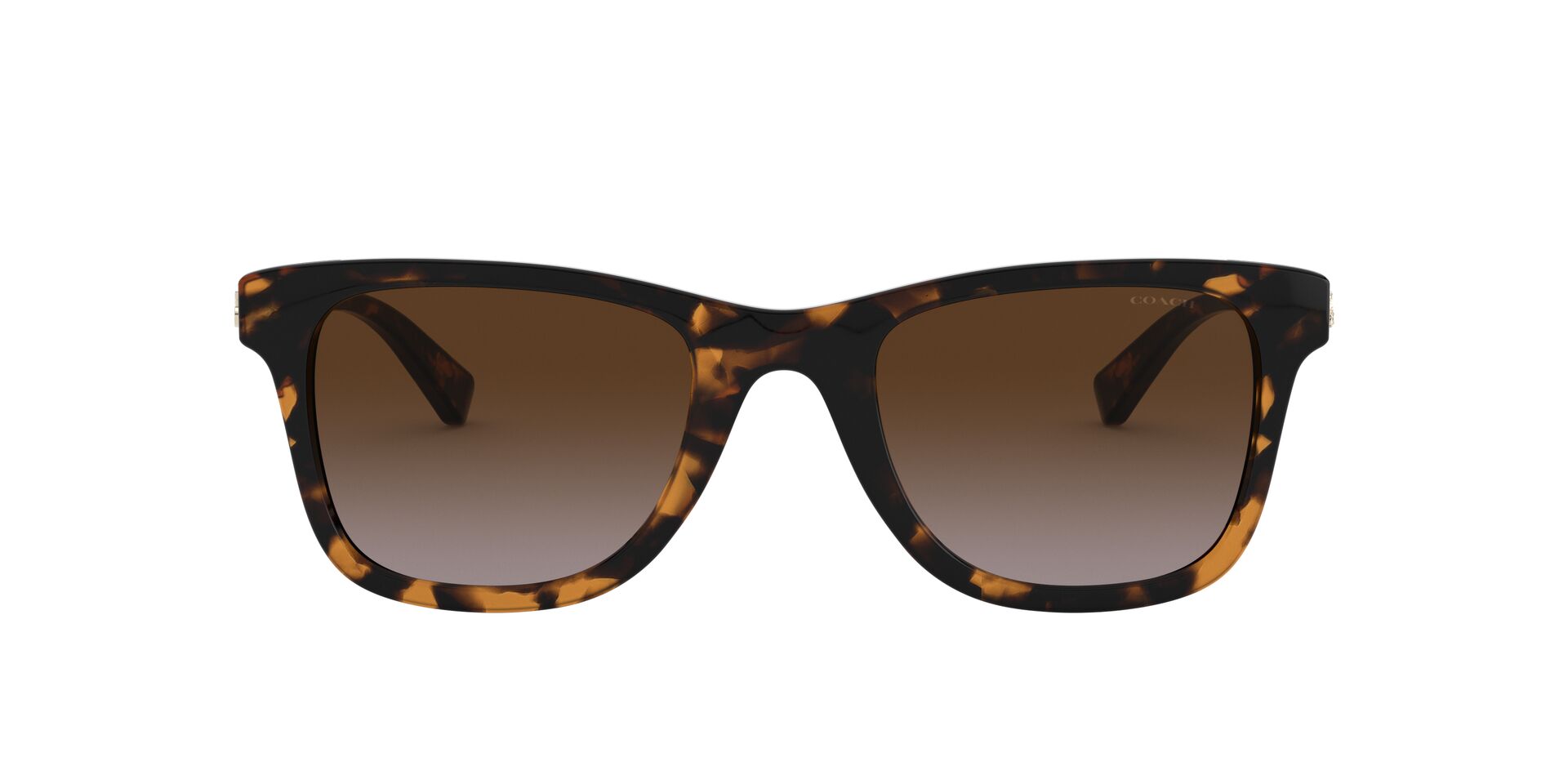 Foto 2 pulgar | Lente De Sol Coach Hc8279u Color Café Degradado Forma Rectangular Para Mujer
