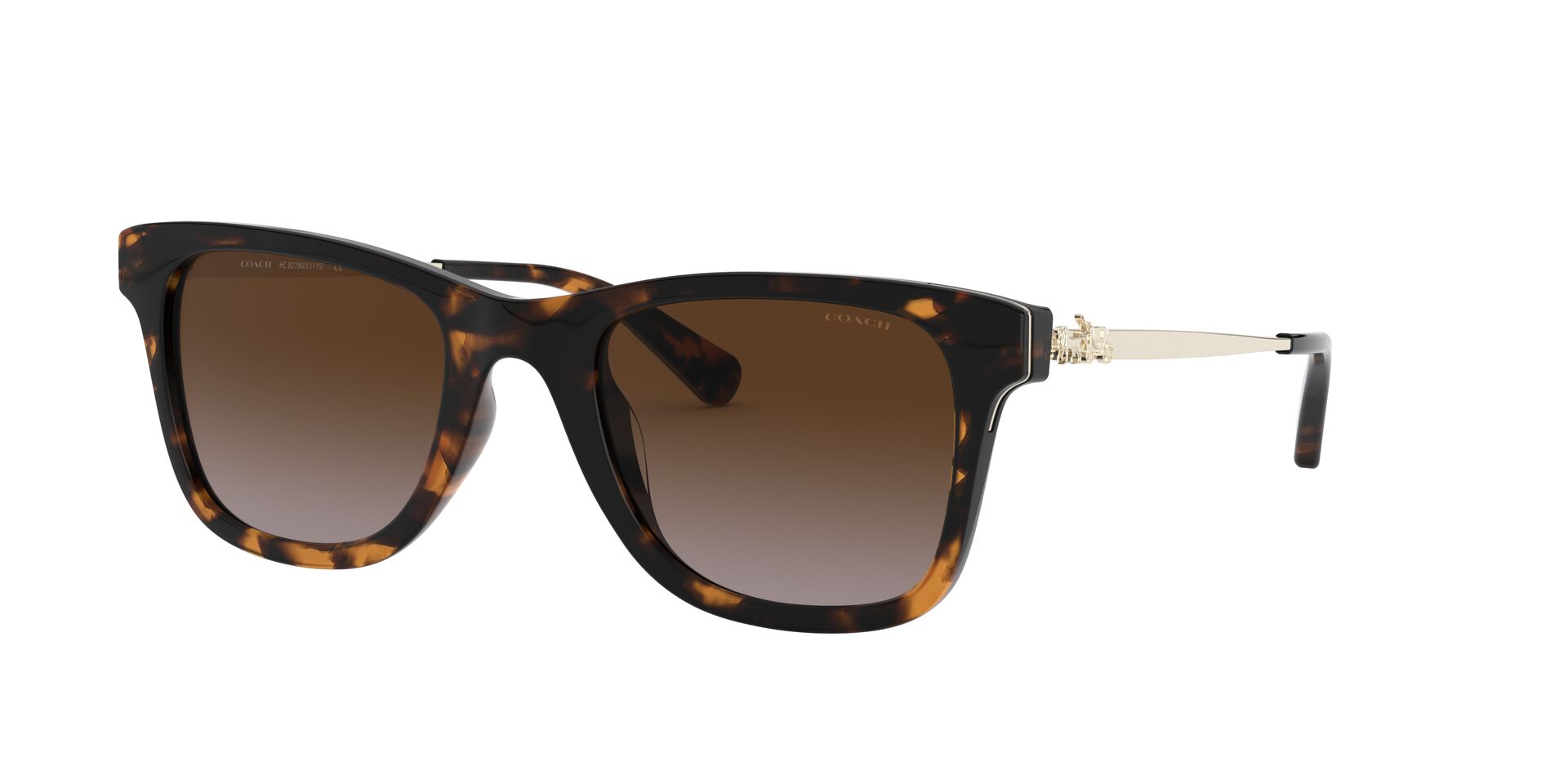 Foto 2 | Lente De Sol Coach Hc8279u Color Café Degradado Forma Rectangular Para Mujer