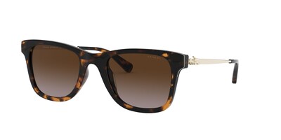 Foto 2 | Lente De Sol Coach Hc8279u Color Café Degradado Forma Rectangular Para Mujer