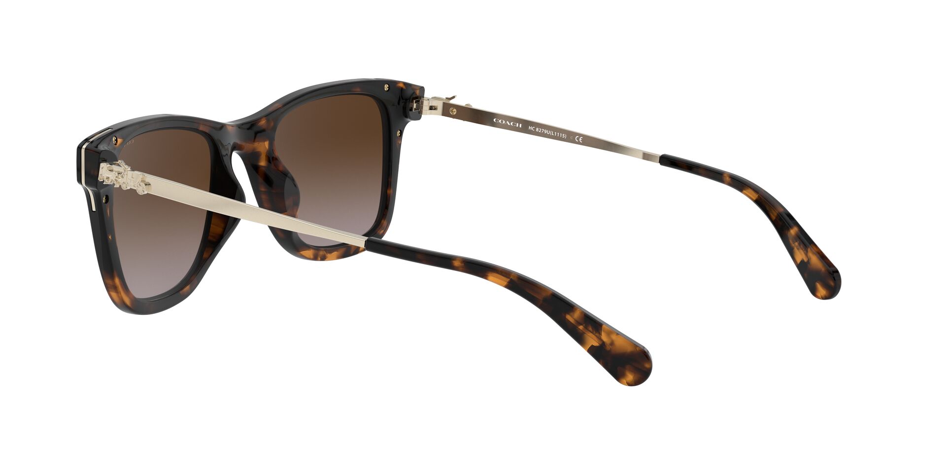 Foto 6 pulgar | Lente De Sol Coach Hc8279u Color Café Degradado Forma Rectangular Para Mujer